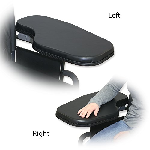 Rehabilitation Advantage Padded Wheelchair Half Tray Flip Away, Right