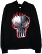 Marvel Punisher Red Ignited Flamed Black Hoodie Hooded Sweatshirt