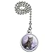 GRAPHICS & MORE Domestic Shorthair Kitten Cat Angel Wings Purple Satin Ceiling Fan Light Pull Chain