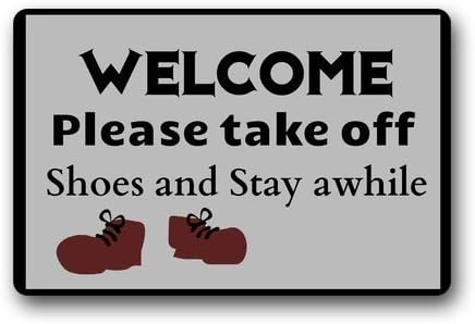 Tommy GTA Custom Machine-washable Door Mat Welcome Please Take off the Shoes Indoor/Outdoor Decor Rug Doormat 23.6"x15.7"