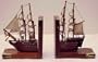 Wooden Ship Bookends