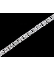 New Style 1.00ct Diamond Tennis Bracelet 10k White Gold Classic Prong