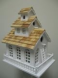 Fully Functional Traditional Church Inspired 3-Story Birdhouse