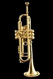 Trumpet Pin - 24k Gold Plated - B001IM11H0
