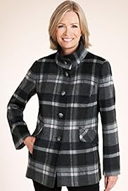 Classic Collection Checked Coat with Wool