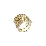 Three Tier Light Green Sterling Silver Ring Size 8