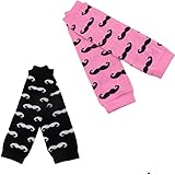 HBF ベビー レッグウォーマー ひざあて かわいい 綿 通気性 柄 防寒 靴下 アームウォーマー 赤ちゃん 子供 キッズ 出産祝い 2足セット