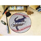 Akron Zips BASEBALL-SHAPED AREA WELCOME BATH MAT RUG by 1stDownShop