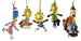 5-Piece Miniature "The Simpsons" Christmas Ornament Gift Set