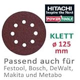 Eigenschaften Hitachi  / Hitachi SP f. Klett Exzenterschleifer ø125 K120 Schleifpapier [passend für Festool, Bosch, Makita, Metabo, Dewalt]