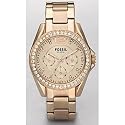 Fossil Riley Plated Stainless Steel Watch - Rose [Watch] Fossil