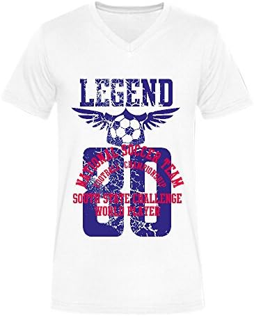Soccer Team Graphic Man's Funny T-shirt White