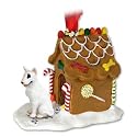 Bull Terrier White Ginger Bread Dog House Ornament