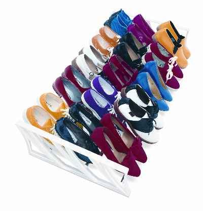 Cover image : Lynk 145601 15-Pair Convertible Shoe Rack, White