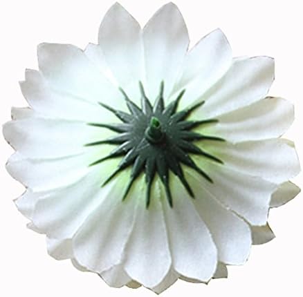 Artificial Flower DIY Fake Wedding Ball-flower Sunflower Heads Silk Flower 40pcs (white)