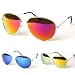 Full Mirror Fashion Color Aviator Sunglasses - 3688