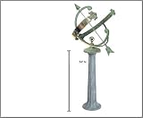 Rome Industries B26 Pillar Cast Iron Pedestal - for 8, 10 and 12 Globes and Sundials