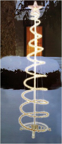 6' Spiral Christmas Tree Yard Art With 200 Clear Lights #ES68-320