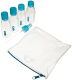 CABIN STORAGE BOTTLES - decant all your favourite toiletries into clear, leak proof bottles that comply with current airport regulations