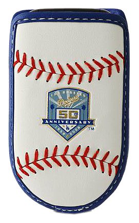 LA Dodgers 50th Anniversary GameWear MLB Leather Cell Phone Case