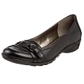 Kenneth Cole REACTION Women's Ace Obsession Flat With Buckle,Black Leather,6 M US