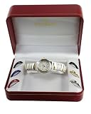 Peugeot Women's Boxed Gift Set with a Two Tone Expansion Watch with 7 Interchangeable Bezels