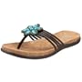 Kenneth Cole REACTION Women's Glam In Bloom Casual Thong,Turquoise,7.5 M US