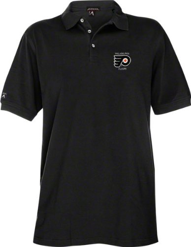 Philadelphia Flyers Exceed Desert Dry Black Polo Shirt