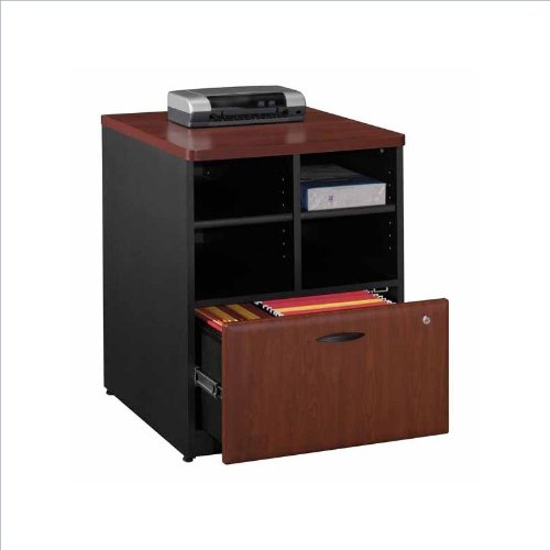 Bush Furniture Series A Storage Cabinet in Hansen Cherry