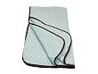 American Baby Company Minky Dot Crib Comforter with Chocolate Trim, Blue