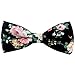 Mantieqingway Pre-Tied Mens Bow Ties Adjustable Cotton Print Bowties Tuxedo Floral Bow Tie for Wedding