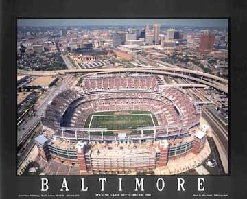 Baltimore, Maryland - Ravens Stadium by Mike Smith - 22 x 28 inches - Fine Art Print / Poster