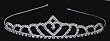 Quinceanera Tiara - Silver Toned - 1 and 1/4in.