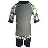 South Swell UV Sun Protective Boys 2 Piece Set: Short Sleeve Top (Rashguard) & Shorts (UPF 50+)