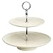 Kitchen Craft Classic Collection Two Tier Ceramic Cake Plate, 28cm