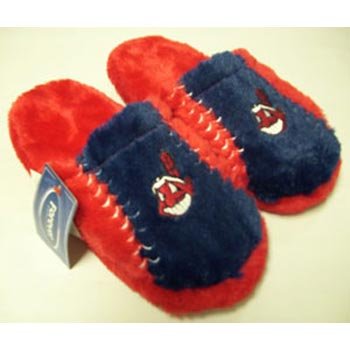 Cleveland Indians MLB Plush Slide Slippers - M