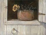 Sunflower and Copper Decorative Art Poster Print by Ruane Manning, 28×22