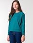American Apparel Tri-Blend Light Weight Raglan Pullover - Tri-Evergreen BR394 M