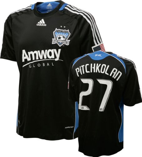 Aaron Pitchkolan Game Used Jersey: San Jose Earthquakes #27 Short Sleeve Home Jersey