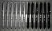 Lot of 12 Sensa Cloud 9 Silver and Black Metallic Ballpoint Pens
