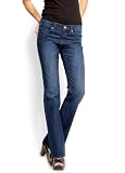 Mango Women's Distressed Denim Fabric Jean