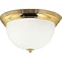 Twin Lamp Flourescent Flush Mount - Energy Star