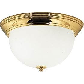 Twin Lamp Flourescent Flush Mount - Energy Star