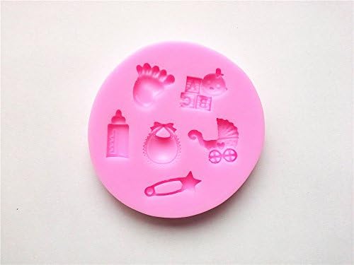 Wocuz W0266 Baby Shower Foot Silicone Candy Fondant Chocolate Accessory Making Mold Cake Decorating