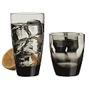 Libbey Classic 16-Piece Glassware Set, Smoke