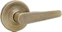 Kwikset 200DL 5 6AL DELTA Passage/Hall/Closet Lever, Antique Brass