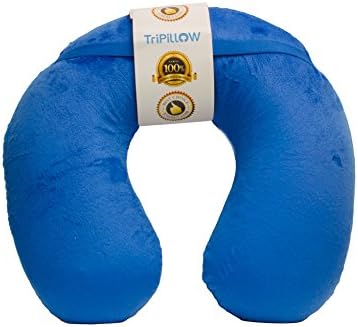 Best Travel Neck Pillow Tripillow® with Memory Foam and *Lifetime Guarantee* - Amazing Neck Support to Prevent Neck Pain Can Be Used As a Side Pillow to Help You Sleep Better - Comes With FREE eBook. Lowest Price!!!