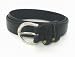 Women's 1' Skinny Jean Black Leather Belt