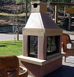IMAGE OF Mirage Stone Outdoor Open Gas Fireplace (Tan on Copper)