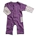 Babysoy Layered One Piece , Eggplant 6-12 Months